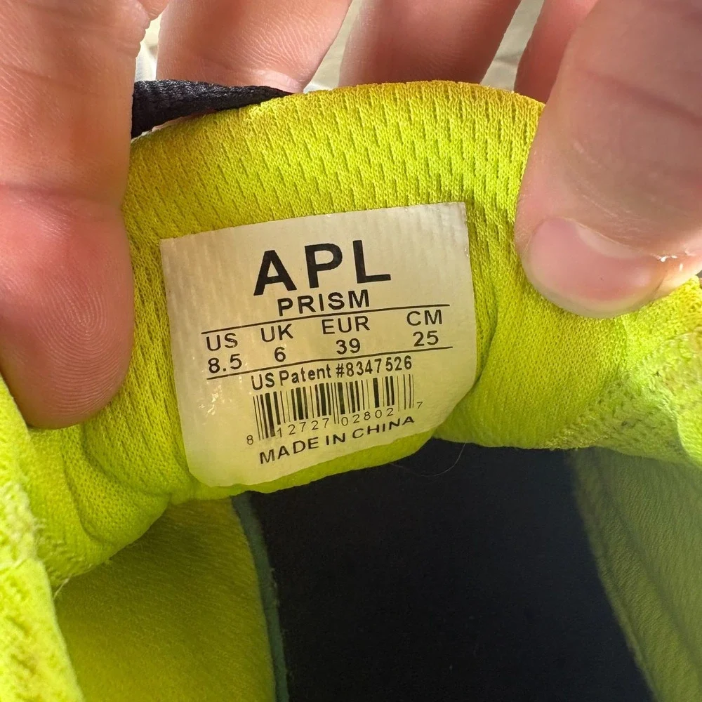 APL Prism Womens size 8.5 shoes White Mesh Neon Trim Running sneakers